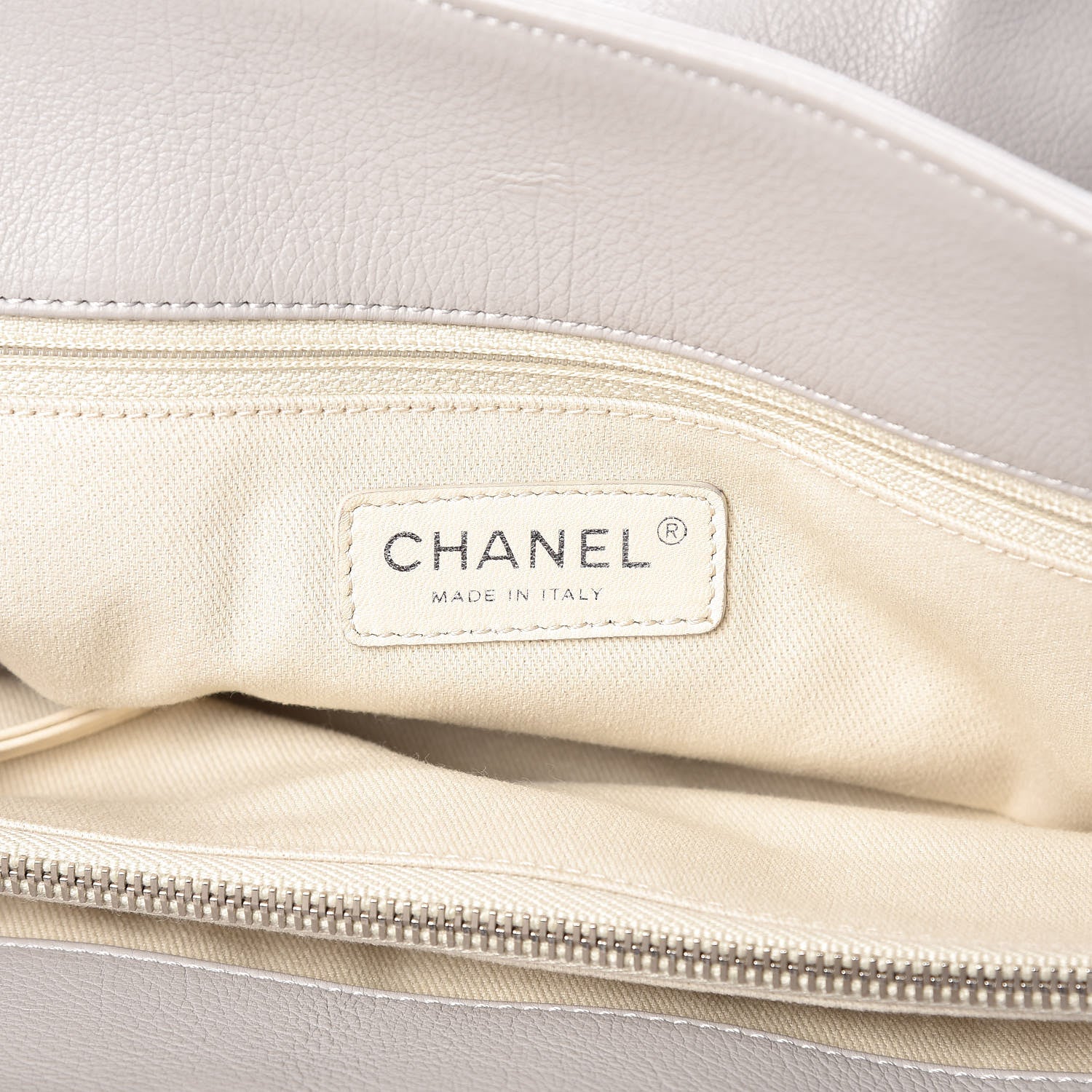 Chanel Calfskin CC Tote Grey 8 of 13