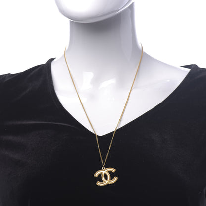 Chanel CC Necklace Matte Gold 2 of 5