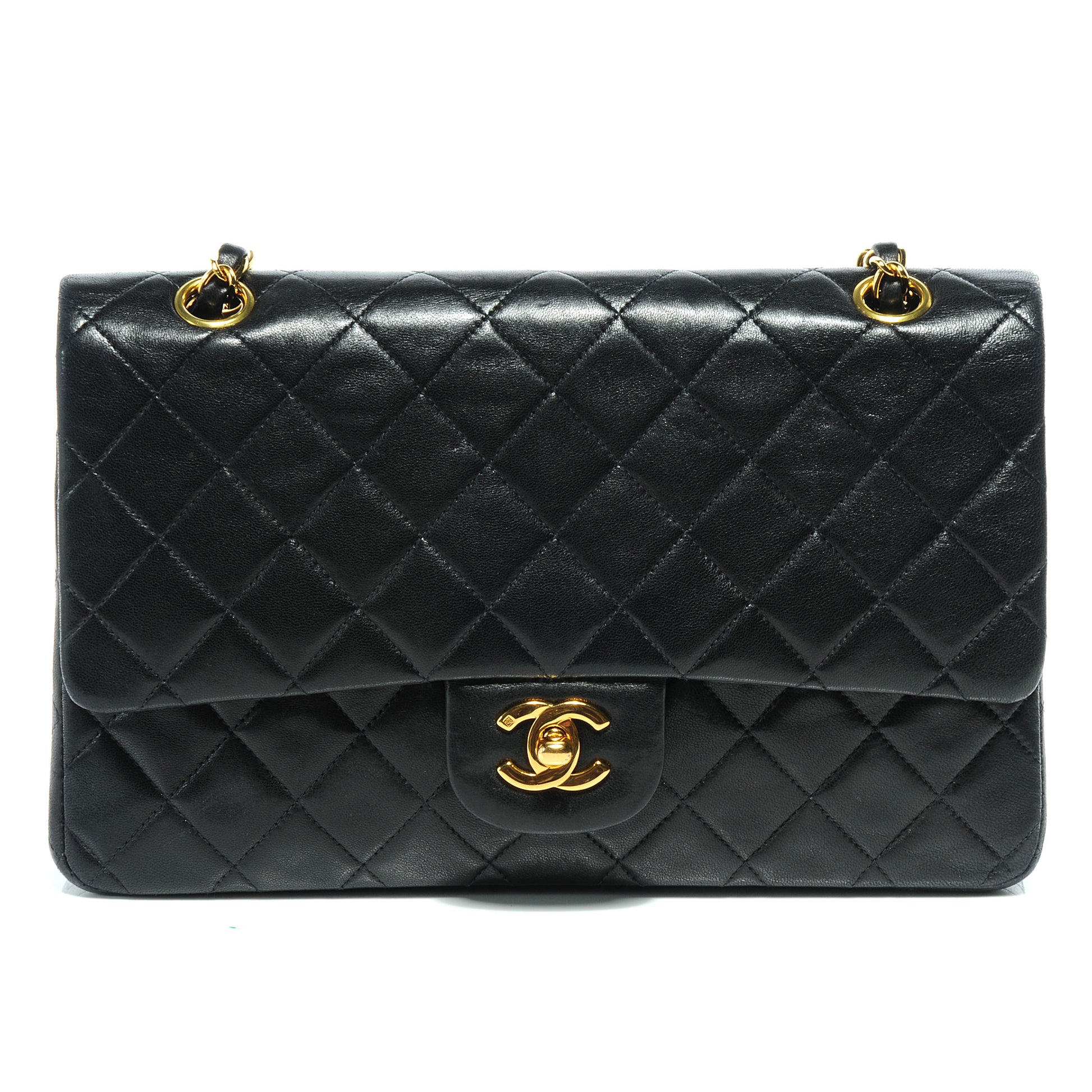 Chanel Lambskin Medium Double Flap Black 1 of 6