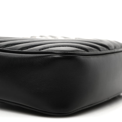 Saint Laurent Calfskin Matelasse Monogram Lou Camera Bag Black 8 of 10