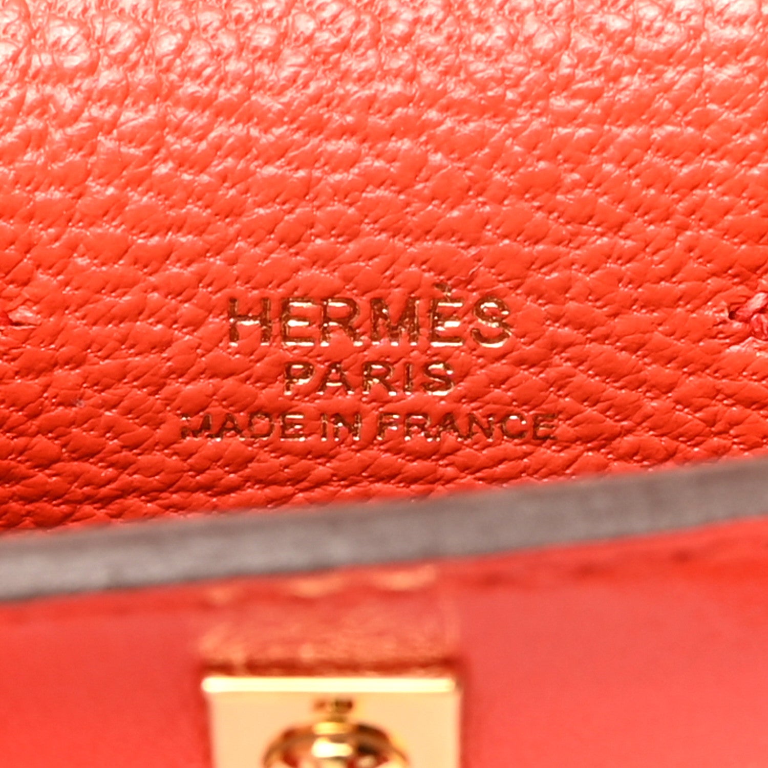 Hermes Tadelakt Mini Kelly Twilly Bag Charm Capucine 5 of 6