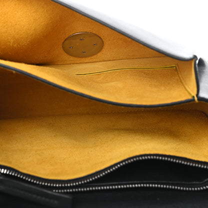 Celine Natural Calfskin Medium Biker Case Shoulder Bag Black Sunflower 5 of 9