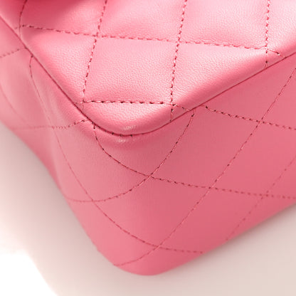 Chanel Lambskin Quilted Mini Top Handle Rectangular Flap Pink 8 of 10