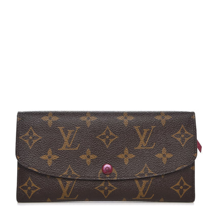 Louis Vuitton Monogram Emilie Wallet Fuchsia 1 of 9