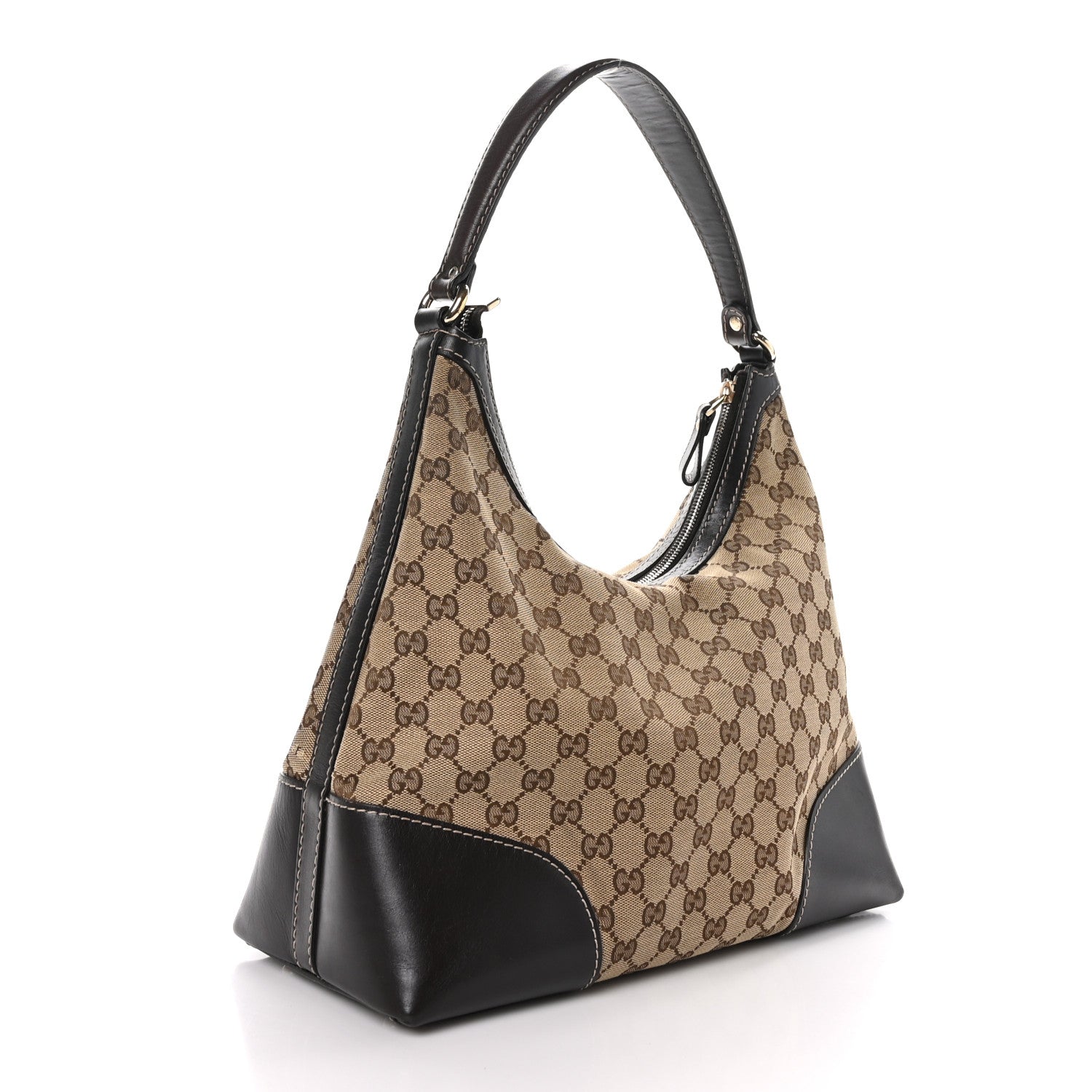 Gucci Monogram Medium Lovely Heart Hobo Brown 3 of 9