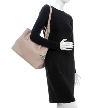 Christian Dior Supple Grained Calfskin Large Open Bar Tote Rose Poudre 2 of 12