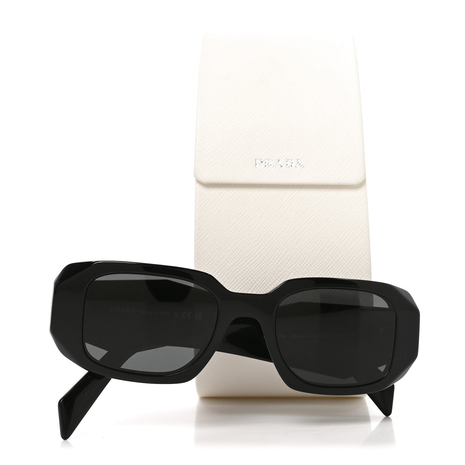 Prada Acetate Symbole Sunglasses SPR 17W Black 7 of 7