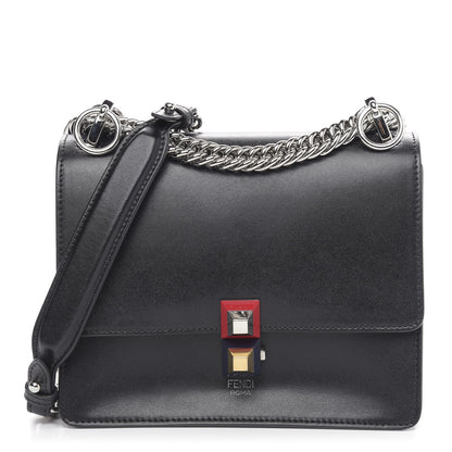 Fendi Vitello Liberty Studded Small Kan I Shoulder Bag Black Multicolor 1 of 10