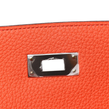 Hermes Togo Kelly Retourne 28 Poppy Orange 28 of 34
