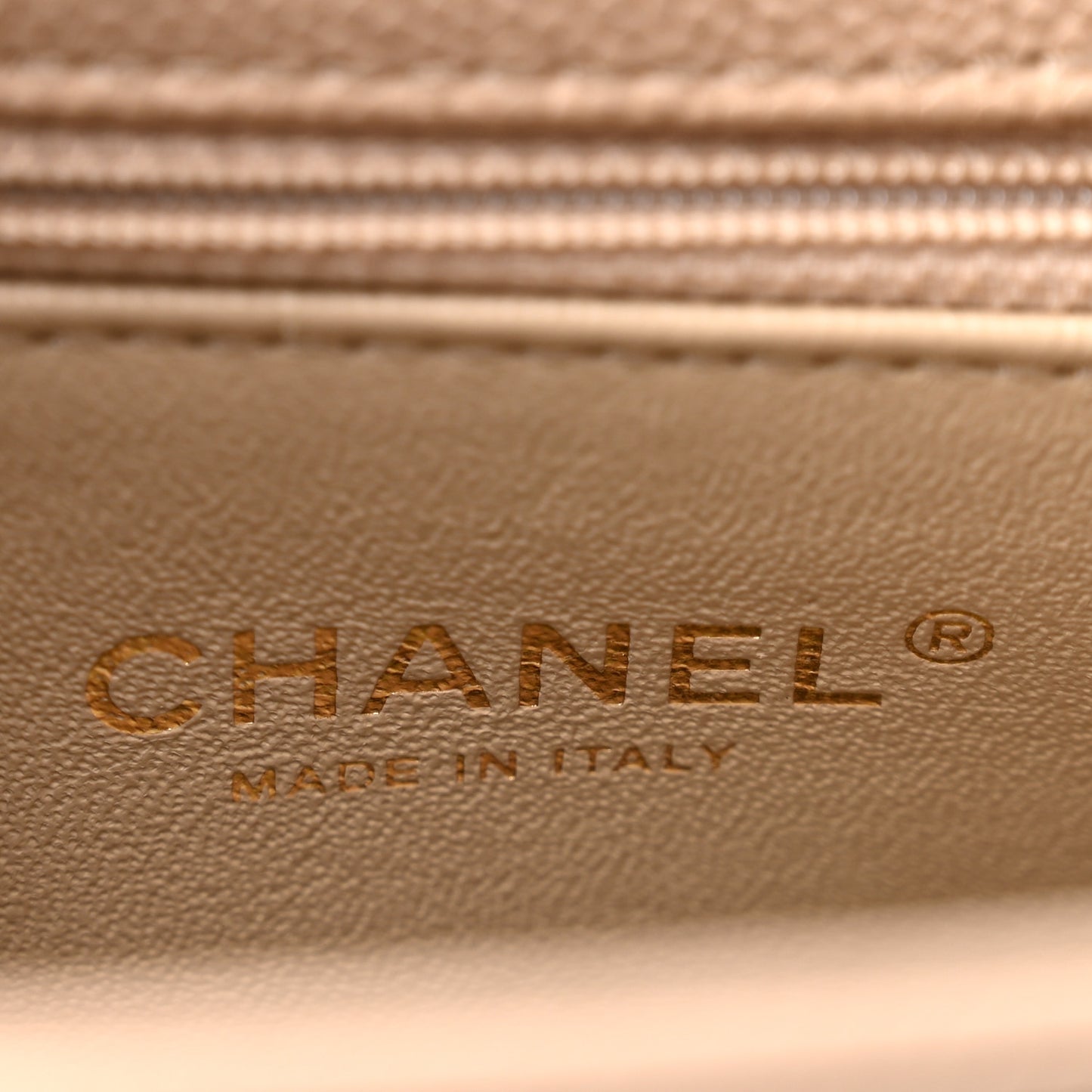 Caviar Quilted Flap Light Beige
