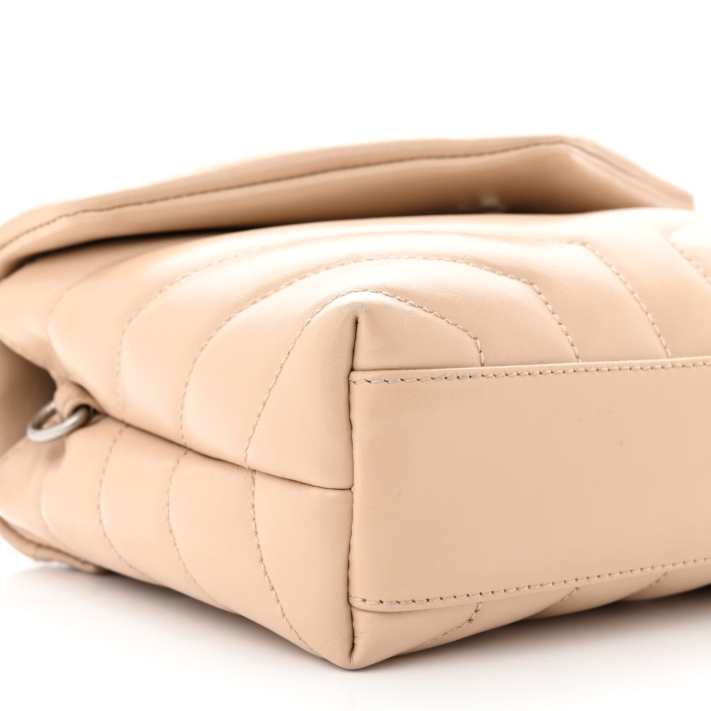 Calfskin Y Quilted Monogram Toy Loulou Crossbody Bag Nude Powder