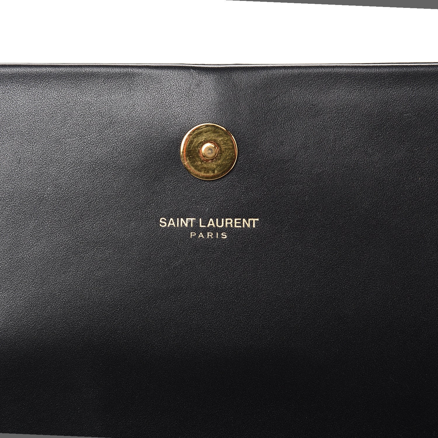 Saint Laurent Calfskin Classic Monogram Tassel Clutch Black 12 of 13