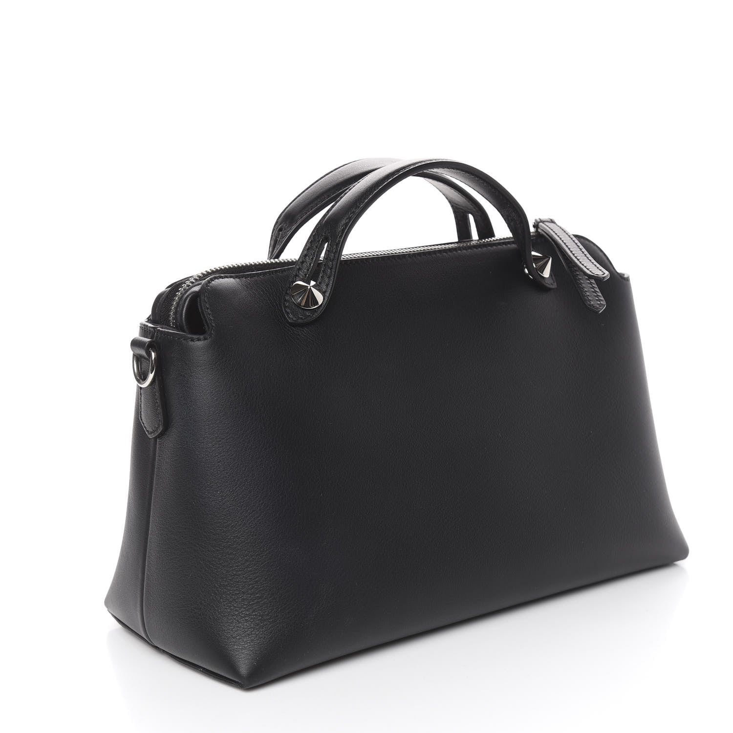 Fendi Vitello Dolce Medium By The Way Boston Bag Black 3 of 10