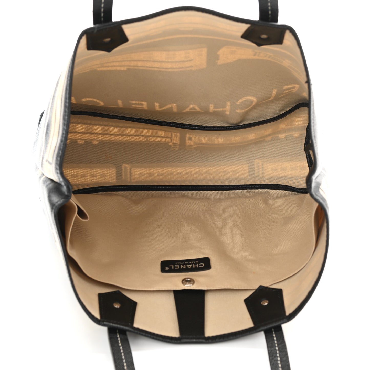 Coated Canvas Le Train Bag Black