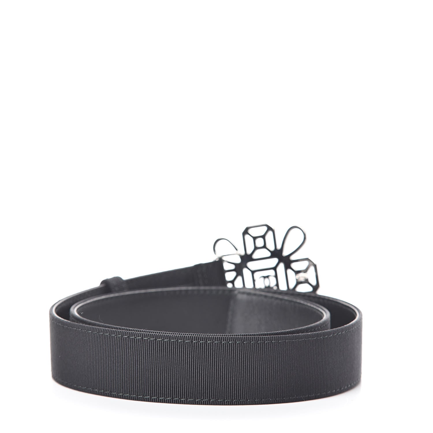 Chanel Grosgrain Crystal Belt 70 28 Black 3 of 6