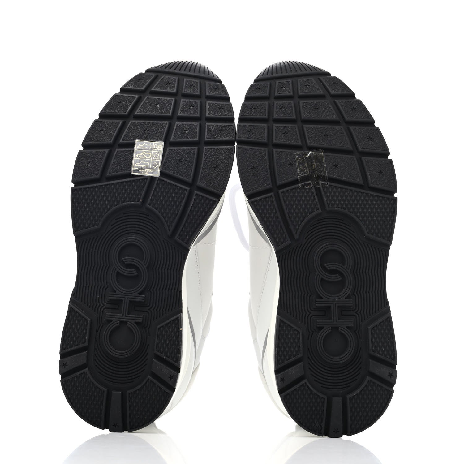 Jimmy Choo Calfskin Neoprene Raine Sneakers 37 White 4 of 4