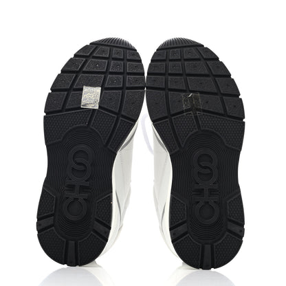 Jimmy Choo Calfskin Neoprene Raine Sneakers 37 White 4 of 4