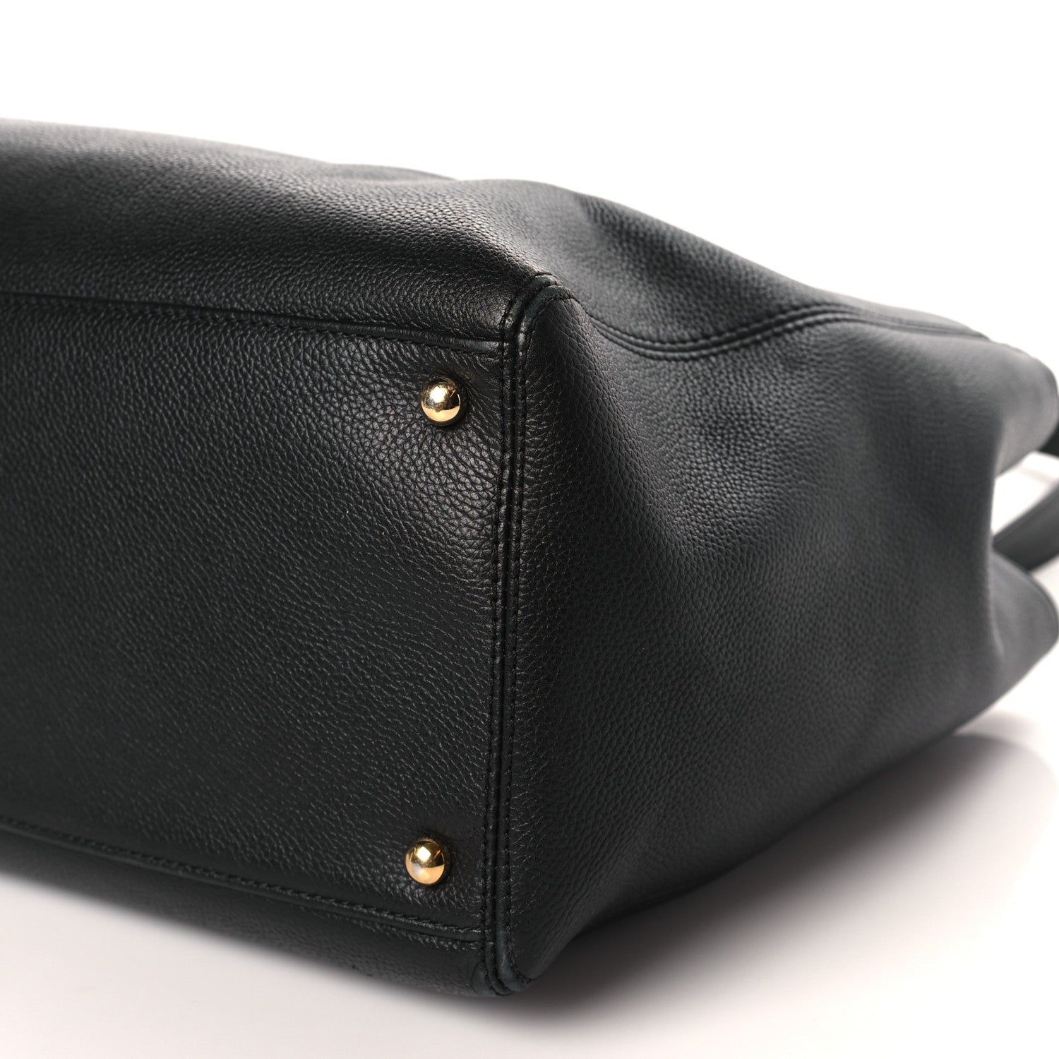 Chanel Calfskin Cerf Executive Shopper Tote Black 10 of 10