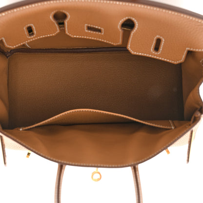 Hermes Togo Birkin 25 Gold 5 of 10