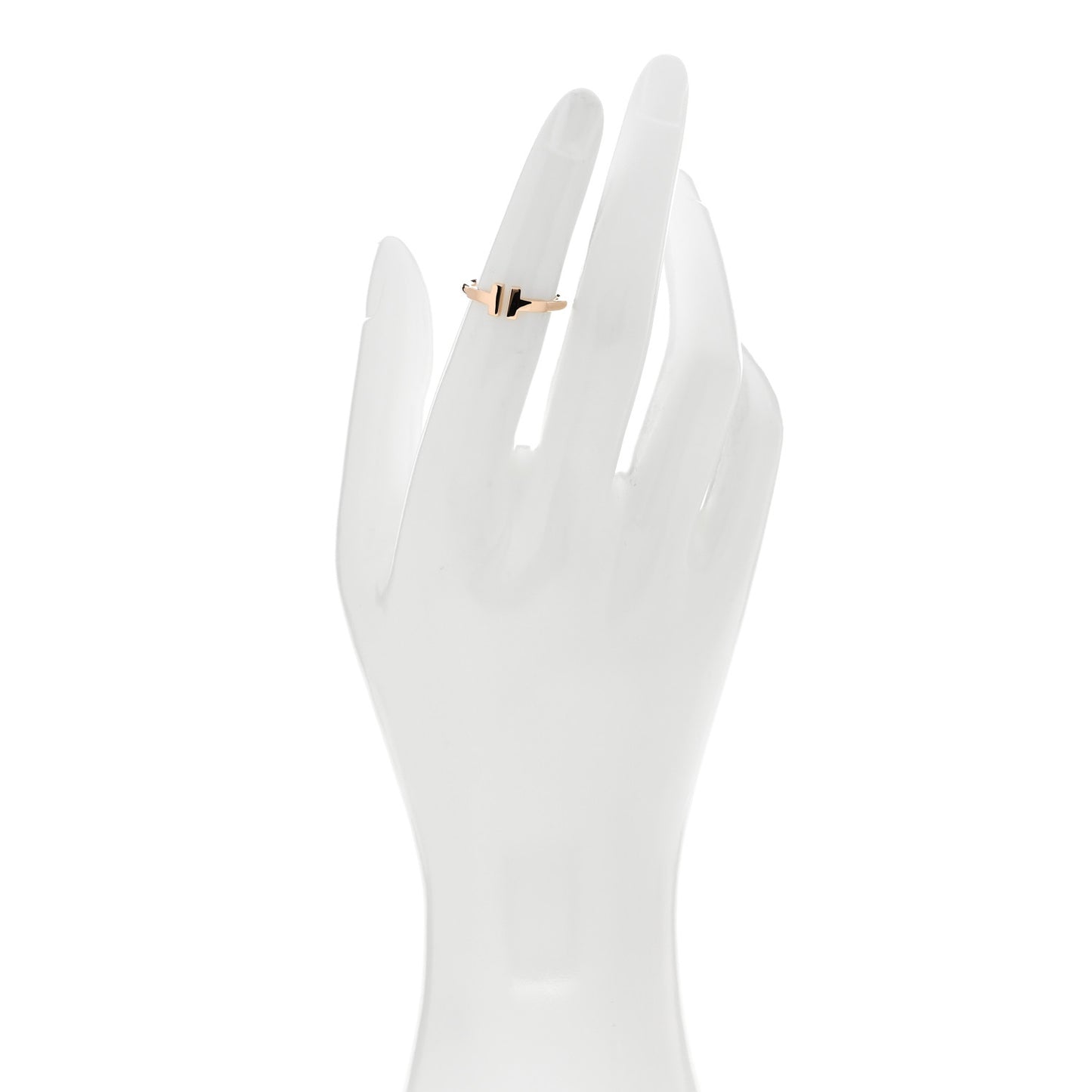 18K Rose Gold T Wire Ring 49 4.75