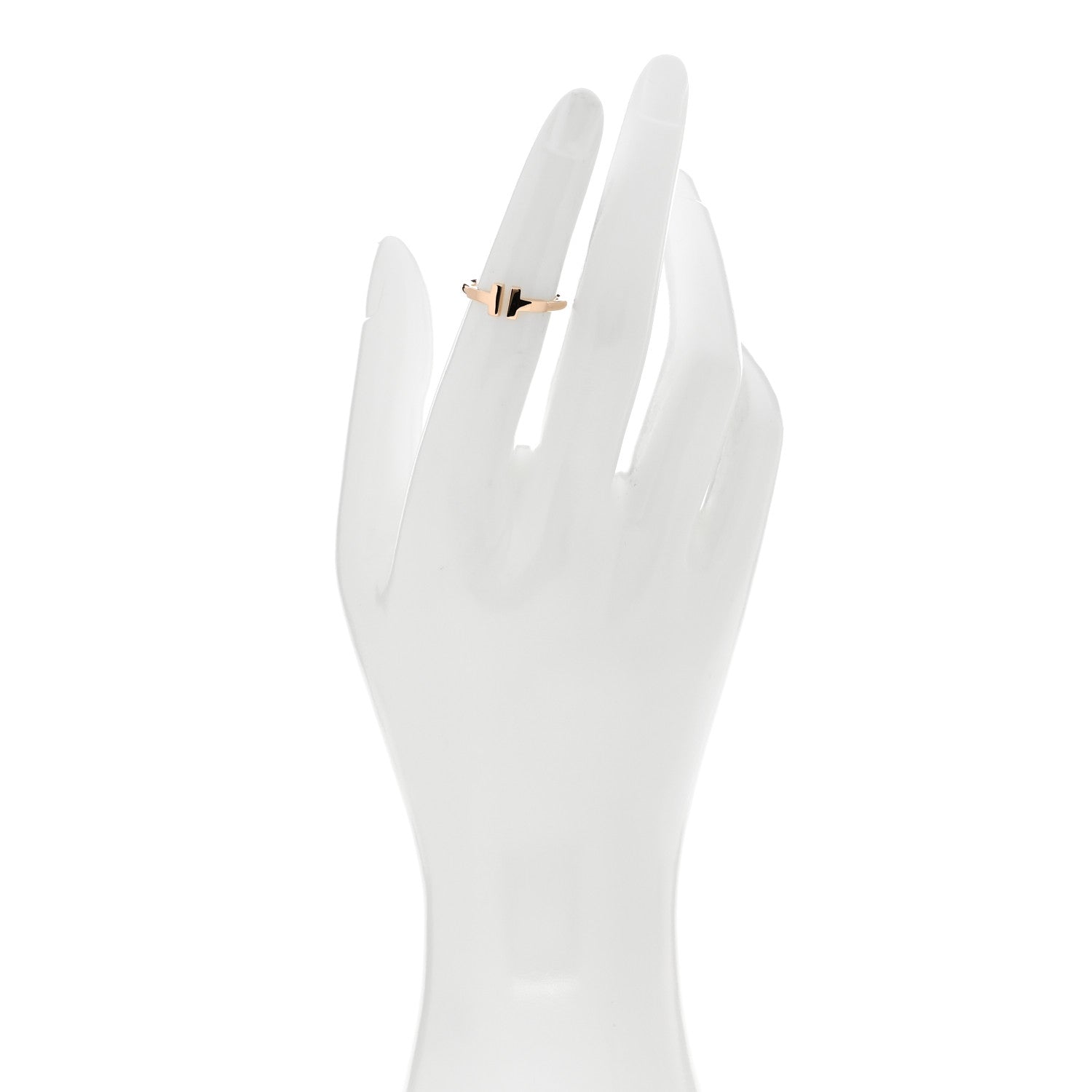 Tiffany 18K Rose Gold T Wire Ring 49 4.75 2 of 4