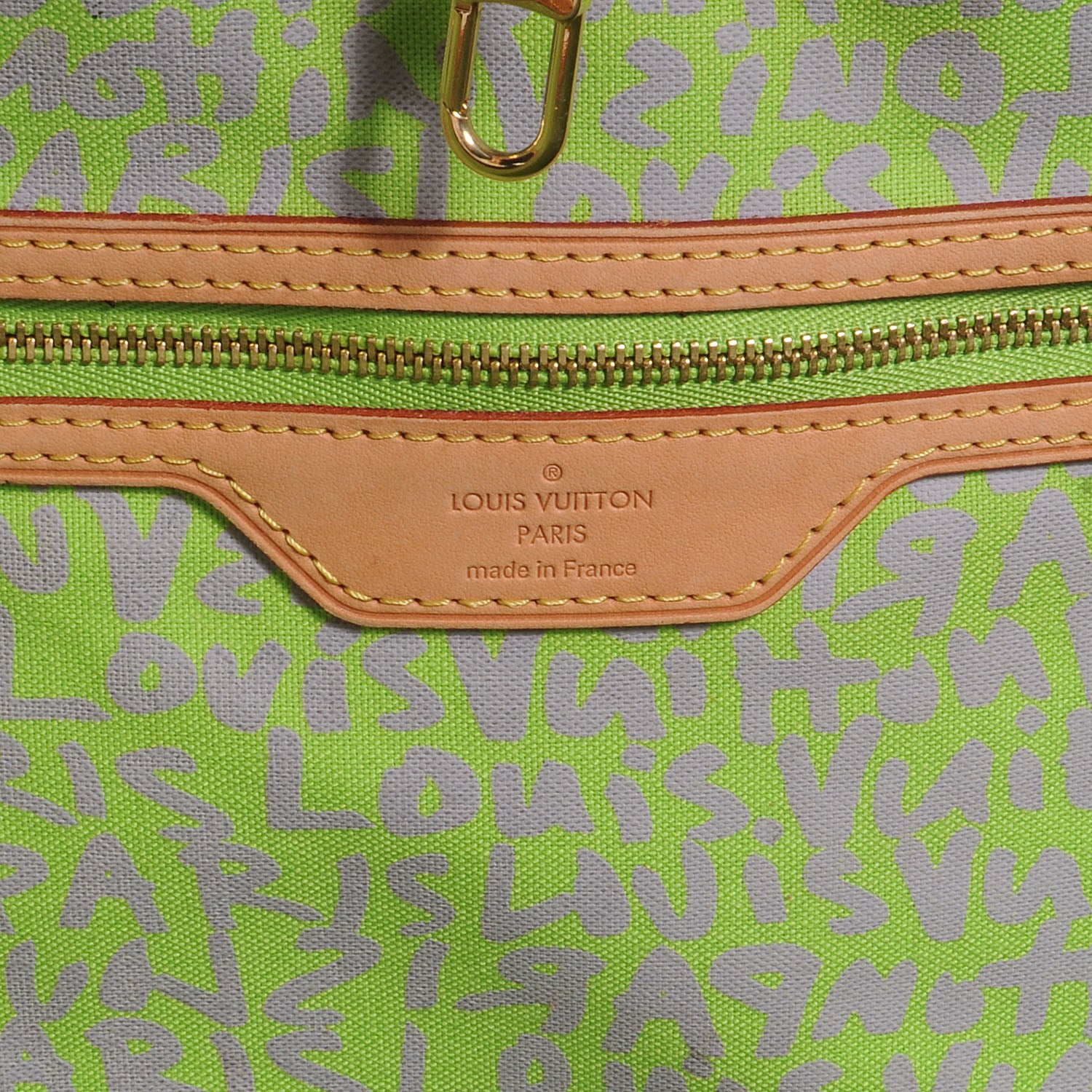 Louis Vuitton Monogram Graffiti Neverfull GM Green 6 of 7