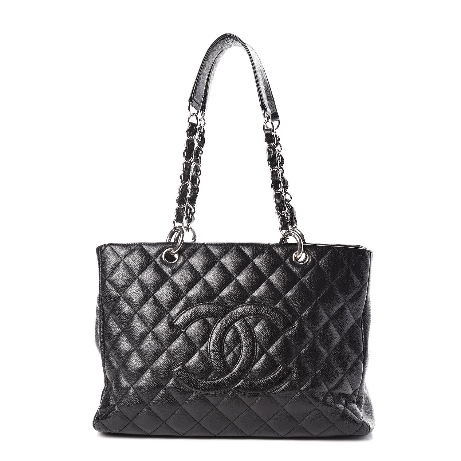 Chanel Caviar Quilted Grand Shopping Tote GST Black 1 of 9