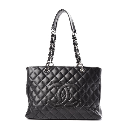 Chanel Caviar Quilted Grand Shopping Tote GST Black 1 of 9