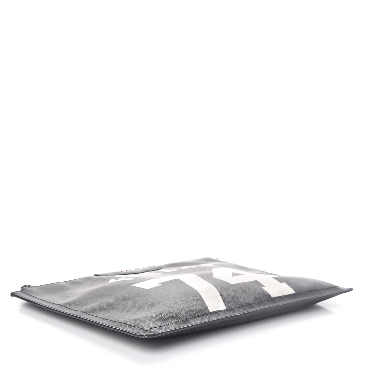 Textured Coated Canvas Favelas Large Antigona Pouch Black