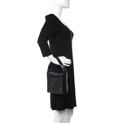Chanel Lambskin Quilted Small Chocolate Bar Shoulder Bag Black 2 of 11