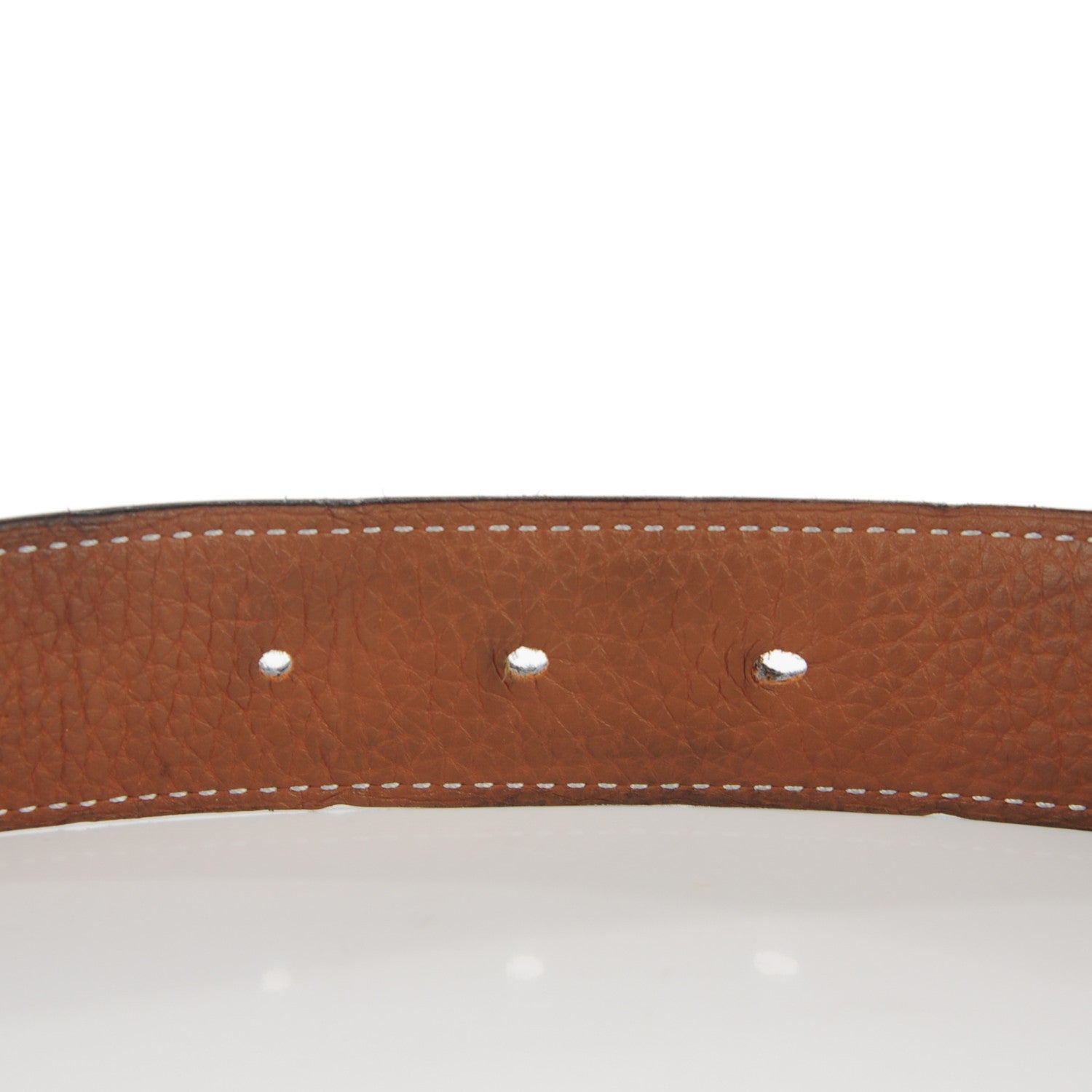 Hermes Box Togo 32mm H Belt 85 Black Gold 8 of 13