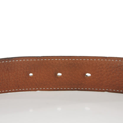 Hermes Box Togo 32mm H Belt 85 Black Gold 8 of 13