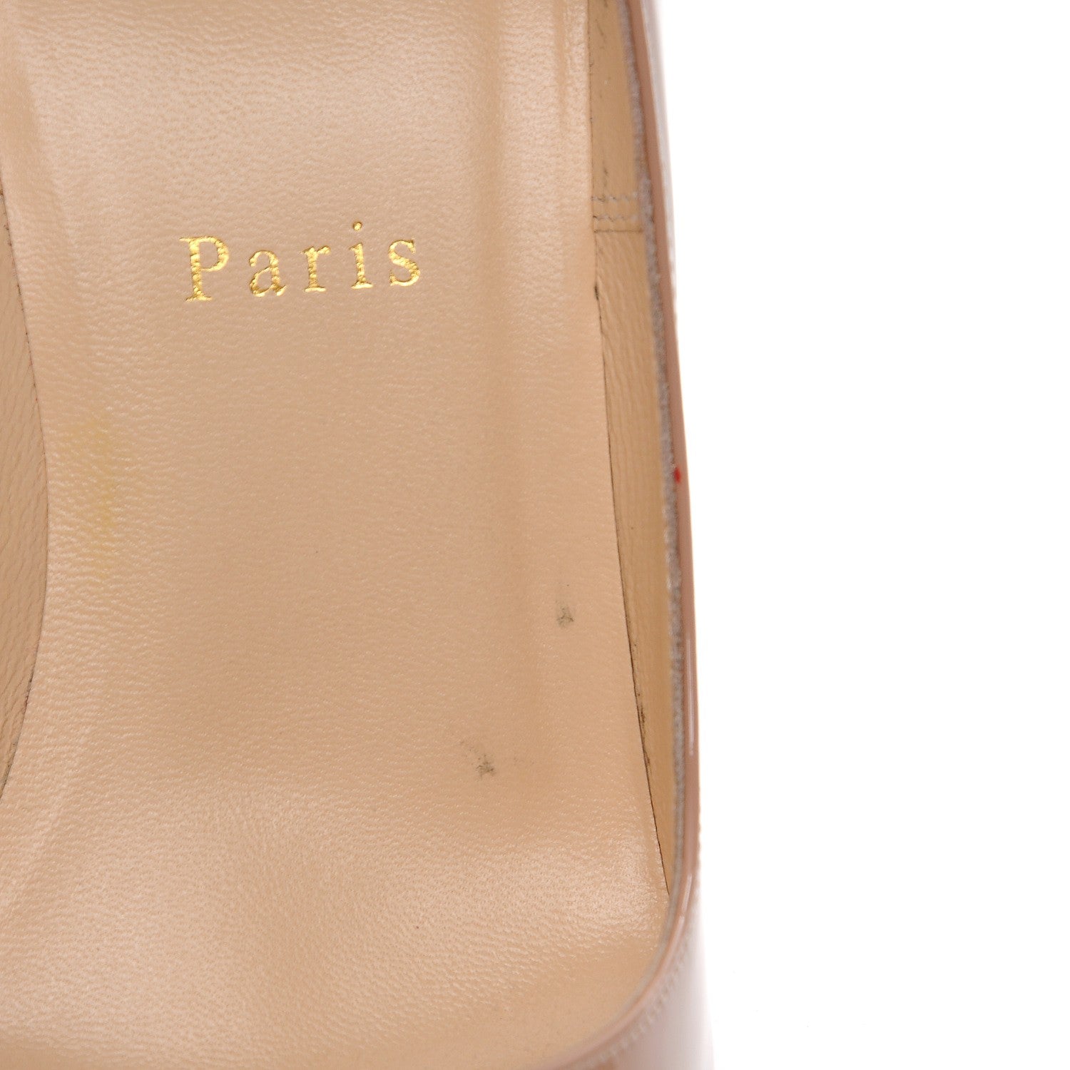 Christian Louboutin Patent So Kate 120 Pumps 38 Nude 9 of 10