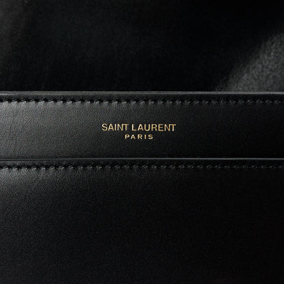 Saint Laurent Smooth Calfskin Le Maillon Satchel Black 8 of 14
