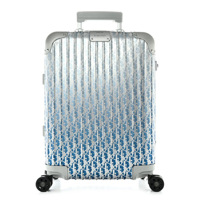 Christian Dior X RIMOWA Aluminum Gradient Cabin Luggage Blue Multi 1 of 11