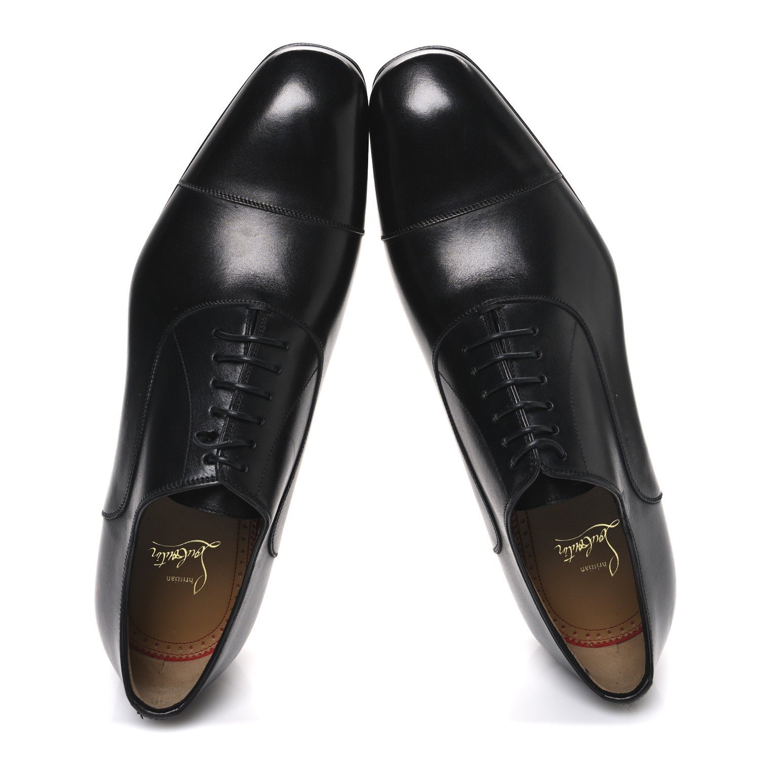 Christian Louboutin Calfskin Mens Greggo Flat Oxfords 41 Black 1835709 –  FASHIONPHILE