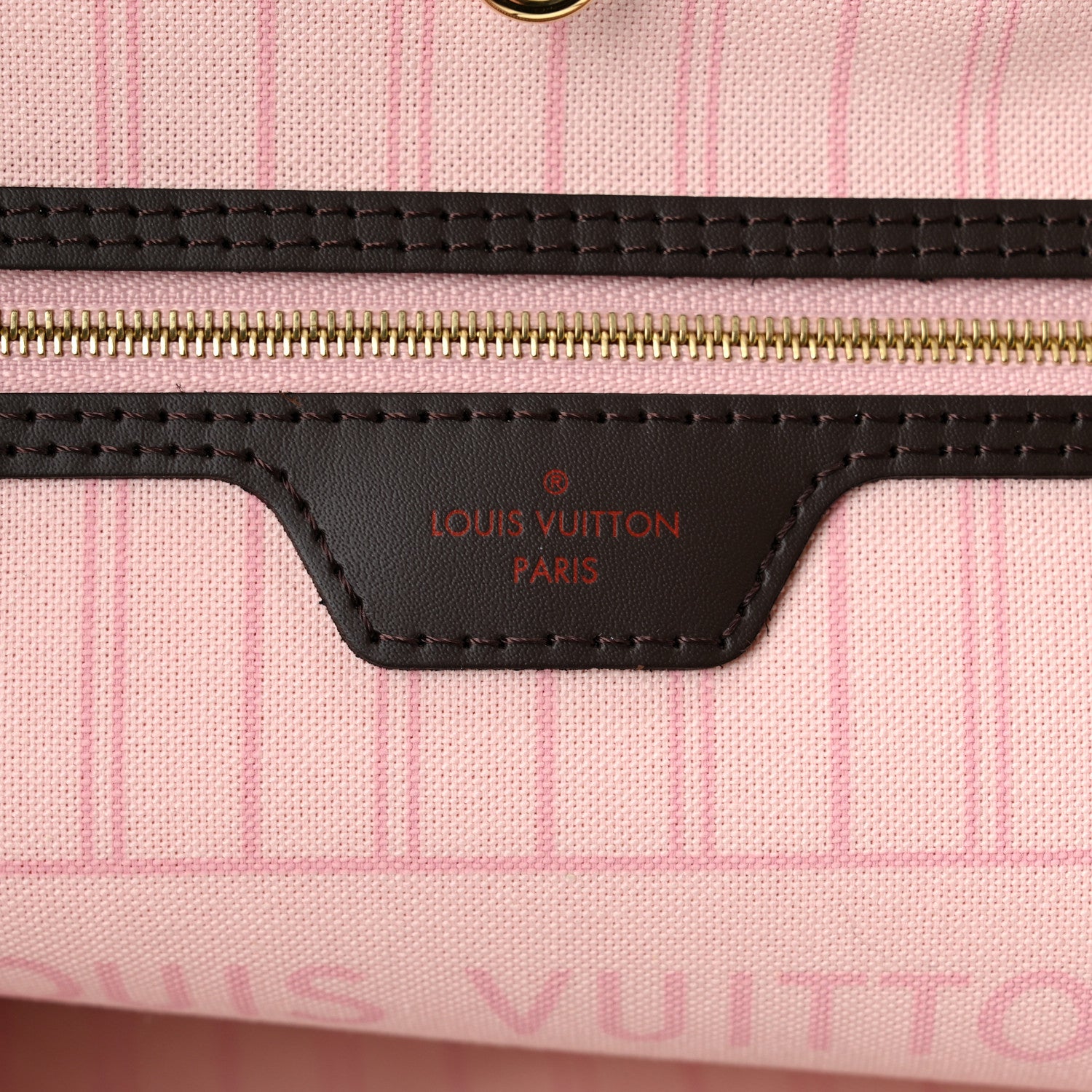 Louis Vuitton Damier Ebene Neo Neverfull MM Rose Ballerine 7 of 10