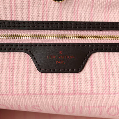 Louis Vuitton Damier Ebene Neo Neverfull MM Rose Ballerine 7 of 10