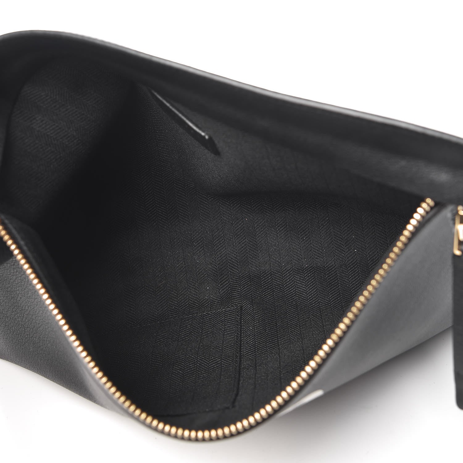 Loewe Calfskin See U Later T Pouch Bag Black White 10 of 28