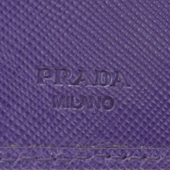 Prada Saffiano Compact Wallet Viola 3 of 7