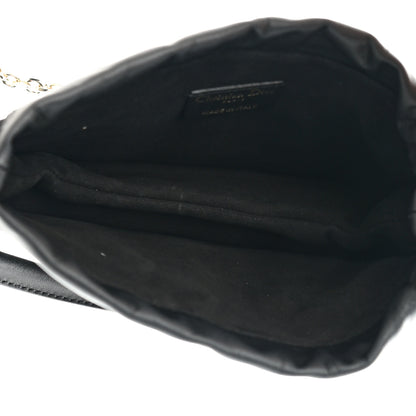 Christian Dior Lambskin Cannage Mini Top Handle Drawstring Bag Black 5 of 10
