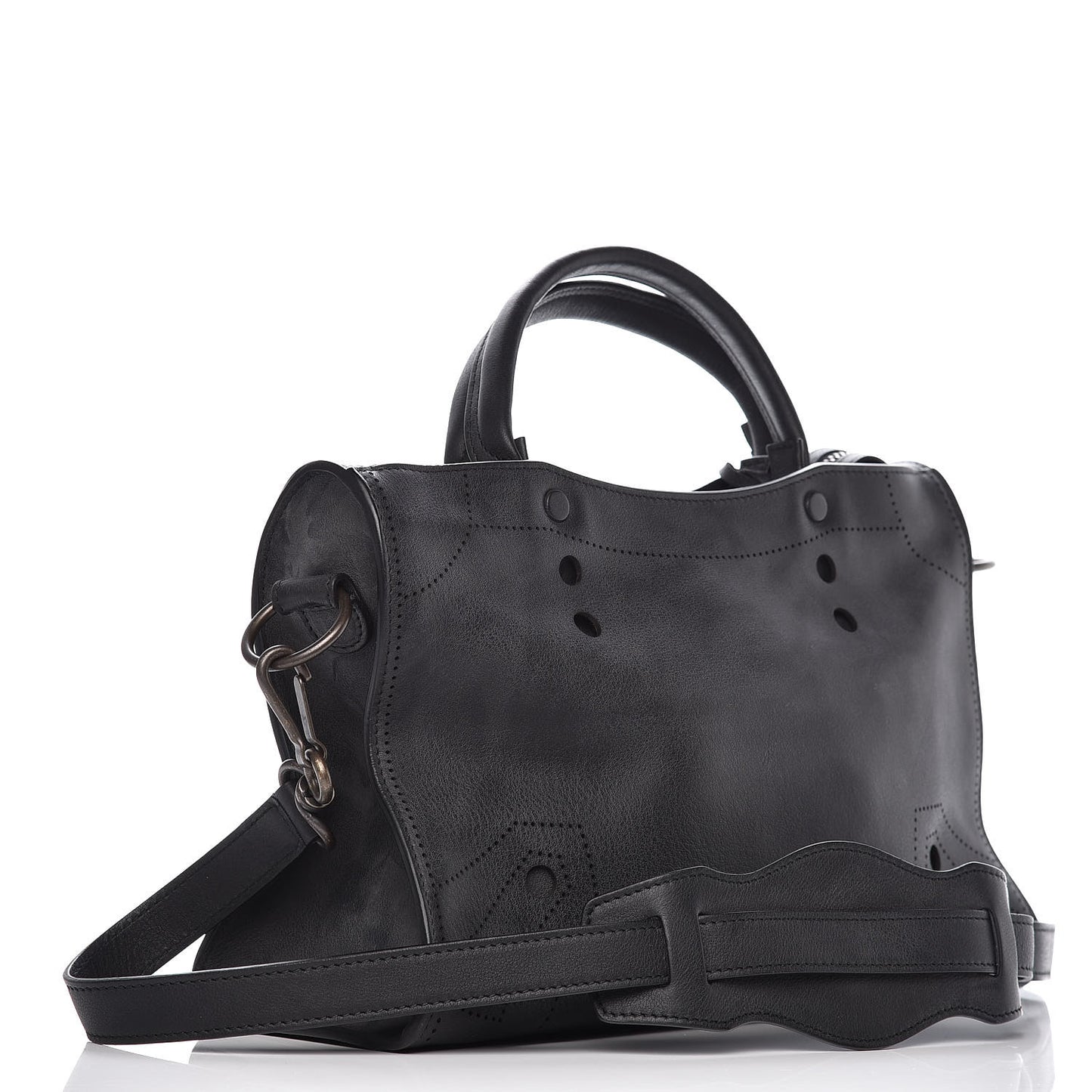 Veau Soyeux Perforated Blackout Hardware S City Black