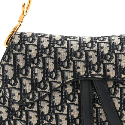 Christian Dior Oblique Saddle Bag Blue 8 of 10