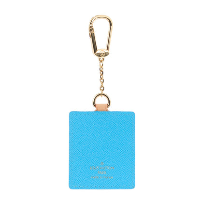 Louis Vuitton Vachetta Groom Key Ring Bag Charm Blue 3 of 5