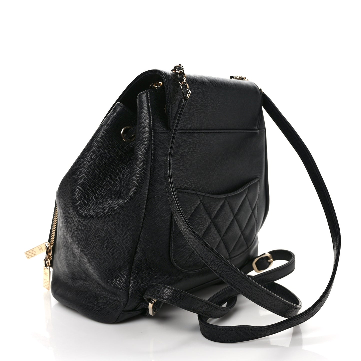 Caviar Quilted Business Affinity Backpack Black