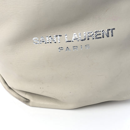 Saint Laurent Lambskin Teddy Drawstring Bag Crema Soft 12 of 15
