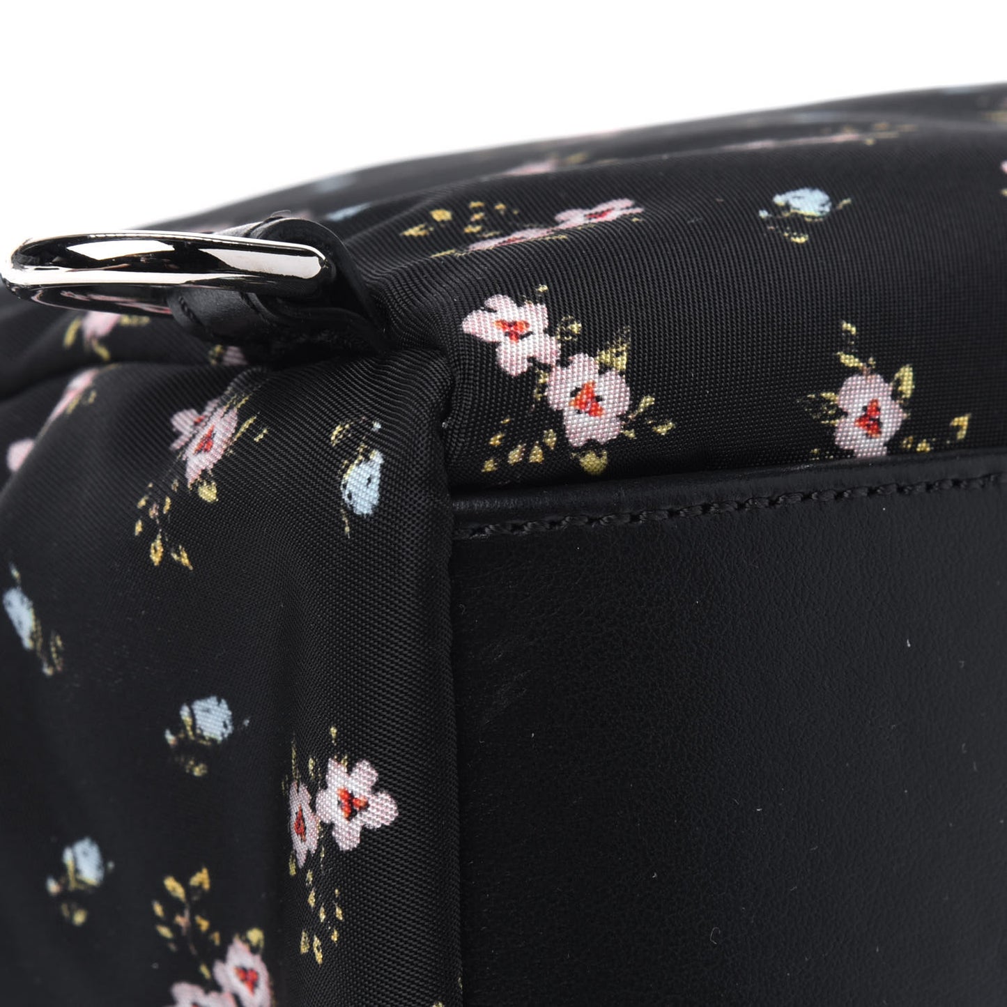 Tech Twill Nylon Hibiscus Print Nano Backpack Multicolor