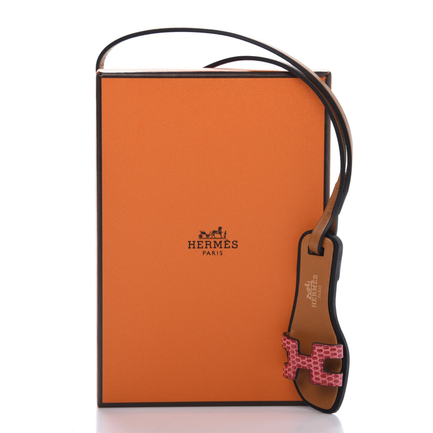 Lizard Butler Calfskin Hunter Oran Nano Bag Charm Sanguine