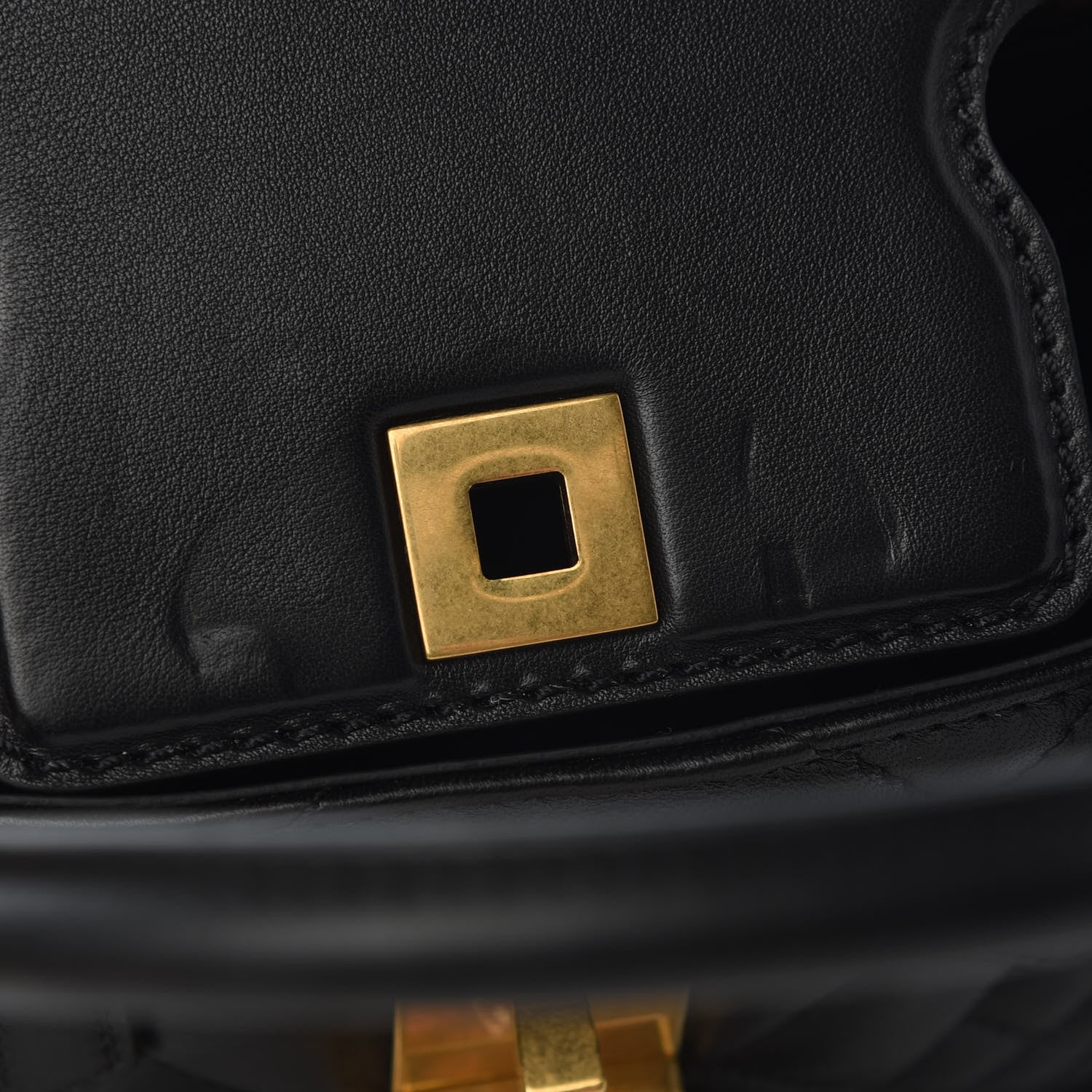 Versace Vitello Quilted Medium Palazzo Empire Bag Black 8 of 8
