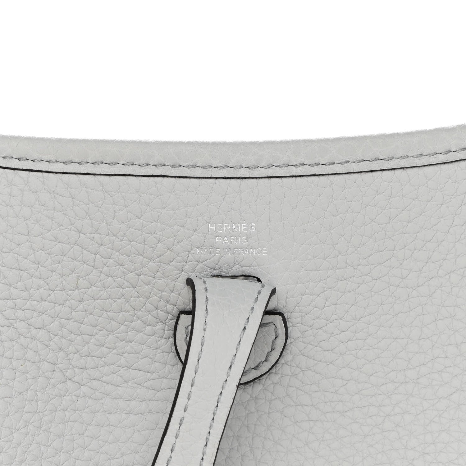 Hermes Taurillon Clemence Amazone Evelyne TPM Bleu Pale Nata 6 of 12